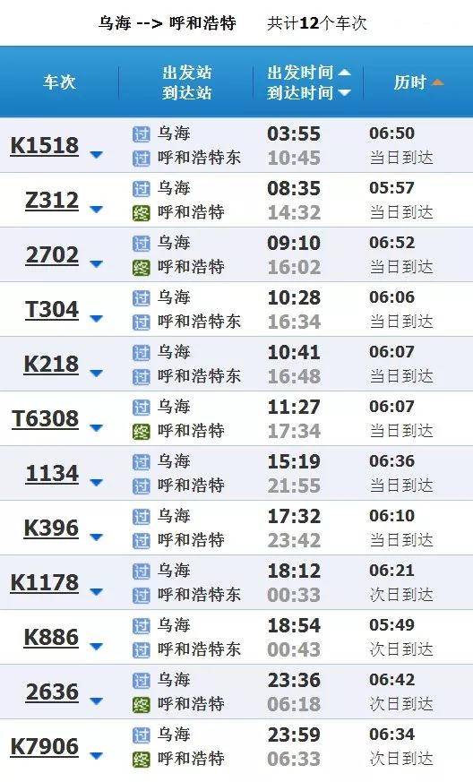 乌海列车最新时刻表,“最新发布：乌海列车时刻表详览”