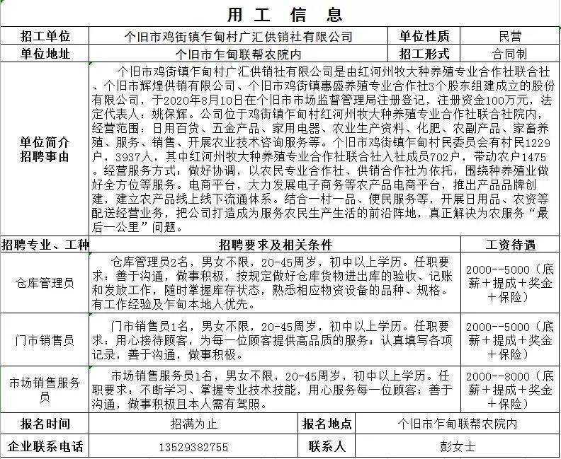 个旧市区内最新招聘,个旧城区最新职位招募中