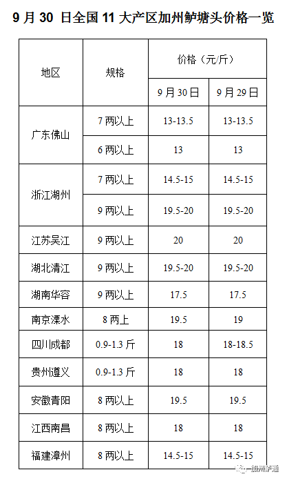 全国最新生鱼价格-全国生鱼价格动态速递